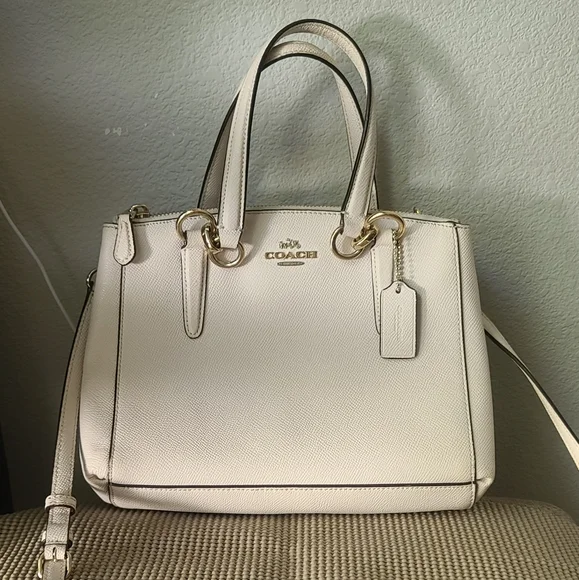 Coach Bags Coach Minetta Ivory Leather Crossbody Bag Poshmark